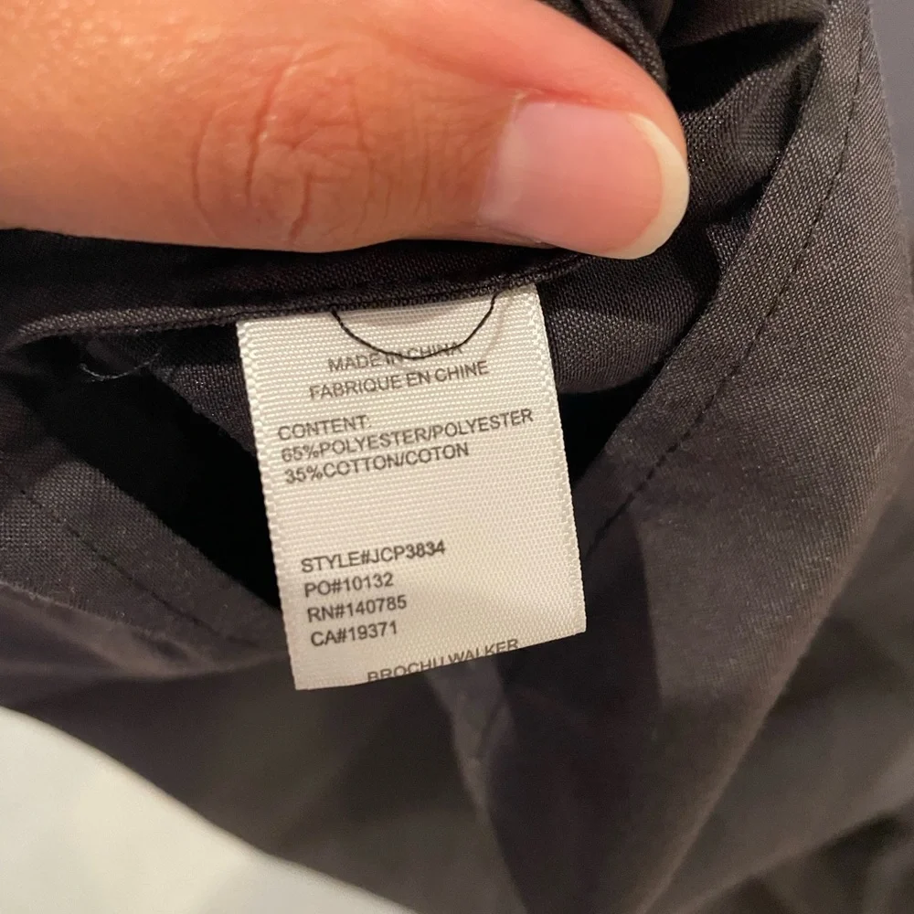 Brochu Walker Size S Charcoal Polyester Blend Long Sleeve Rouched AMAIA Dress - Picture 8 of 10